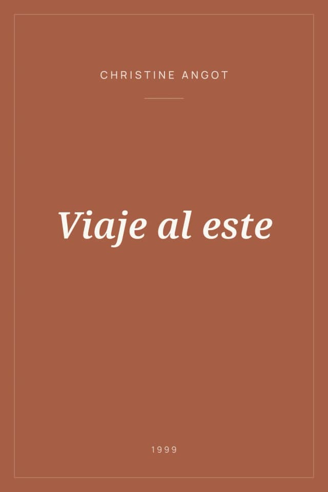 Portada de Viaje al este