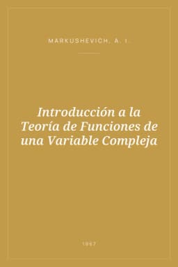 Portada de Introducción a la Teoría de Funciones de una Variable Compleja