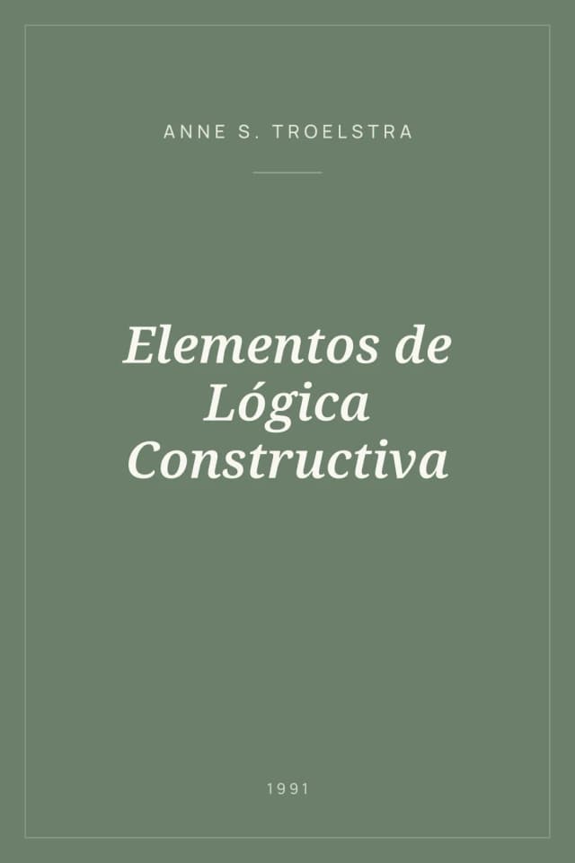 Portada de Elementos de Lógica Constructiva