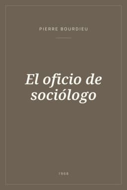 Portada de El oficio de sociólogo