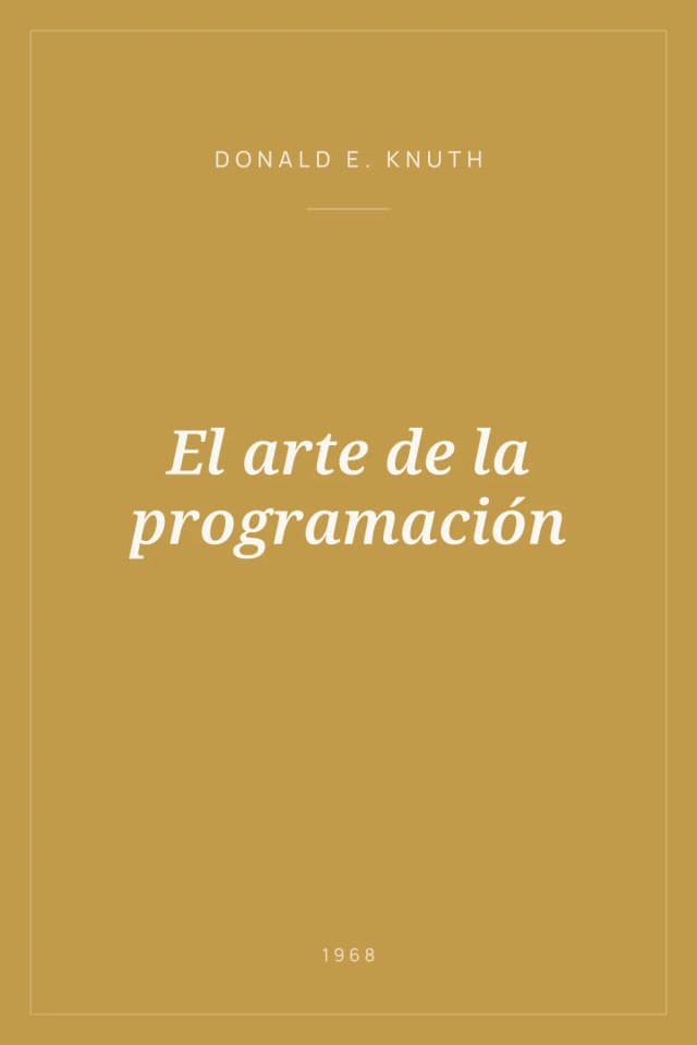 Portada de El arte de la programación