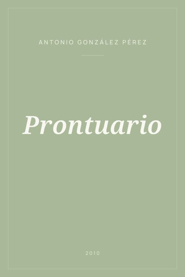 Portada de Prontuario