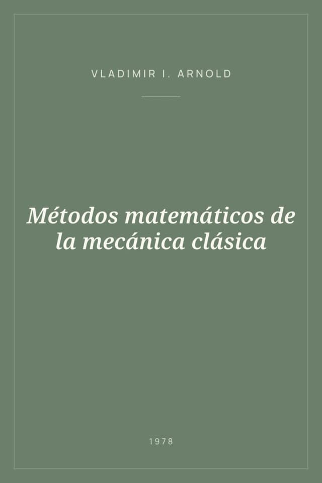 Portada de Métodos matemáticos de la mecánica clásica