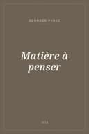 Portada de Matière à penser