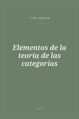 Portada de Elementos de la teoría de las categorías