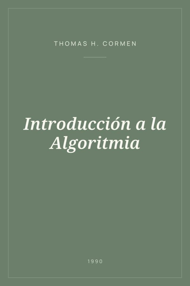 Portada de Introducción a la Algoritmia