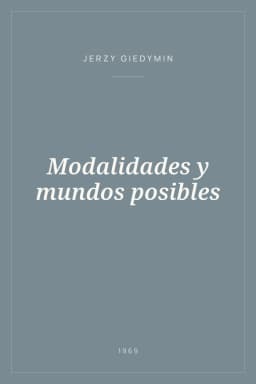 Portada de Modalidades y mundos posibles