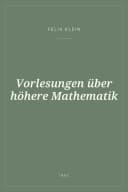 Portada de Vorlesungen über höhere Mathematik