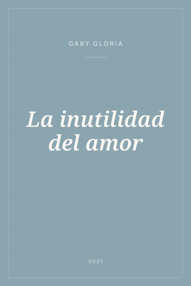Portada de La inutilidad del amor