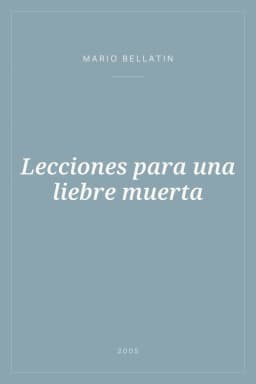 Portada de Lecciones para una liebre muerta