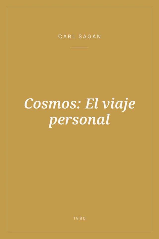 Portada de Cosmos: El viaje personal