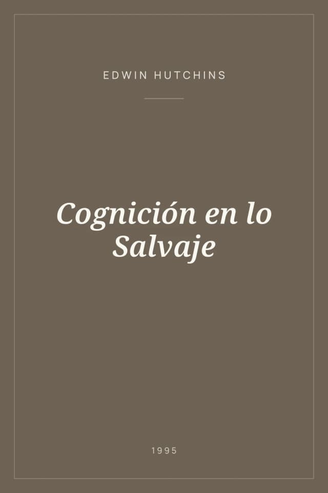 Portada de Cognición en lo Salvaje
