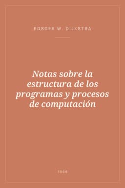 Portada de Notas sobre la estructura de los programas y procesos de computación