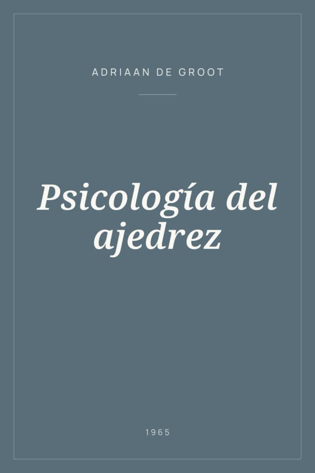 Portada de Psicología del ajedrez