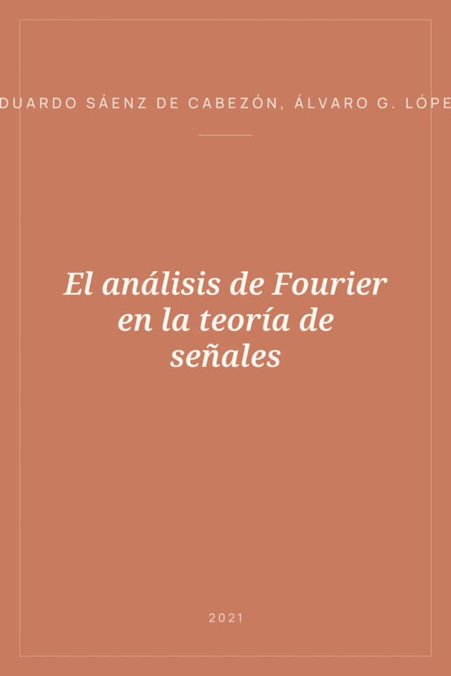 Portada de El análisis de Fourier en la teoría de señales