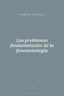 Portada de Los problemas fundamentales de la fenomenología