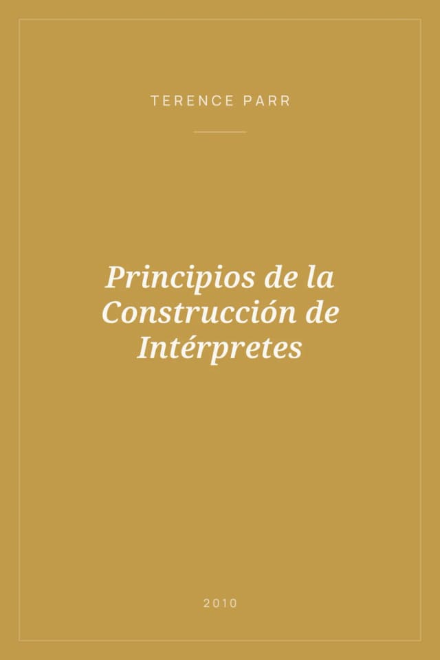 Portada de Principios de la Construcción de Intérpretes
