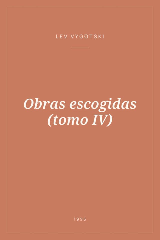Portada de Obras escogidas (tomo IV)