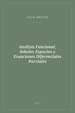 Portada de Análisis Funcional, Sobolev Espacios y Ecuaciones Diferenciales Parciales