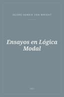 Portada de Ensayos en Lógica Modal
