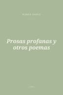 Portada de Prosas profanas y otros poemas