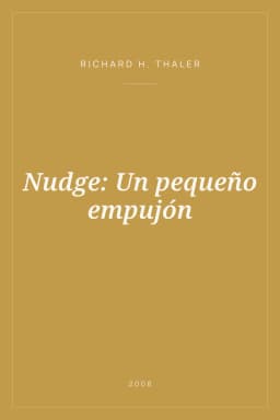 Portada de Nudge: Un pequeño empujón