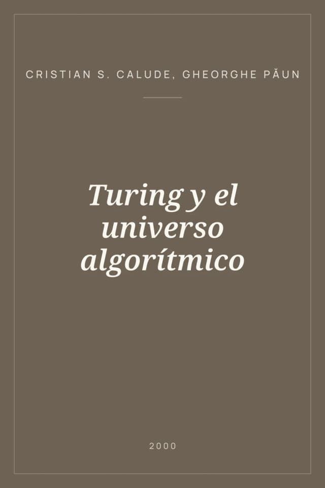 Portada de Turing y el universo algorítmico