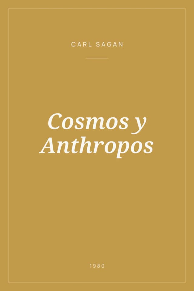 Portada de Cosmos y Anthropos