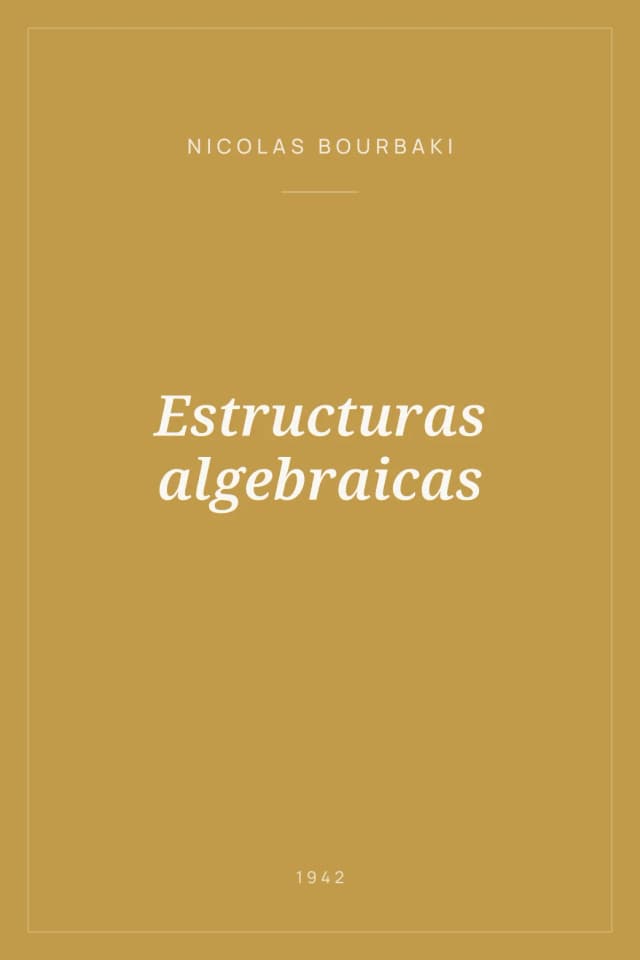 Portada de Estructuras algebraicas