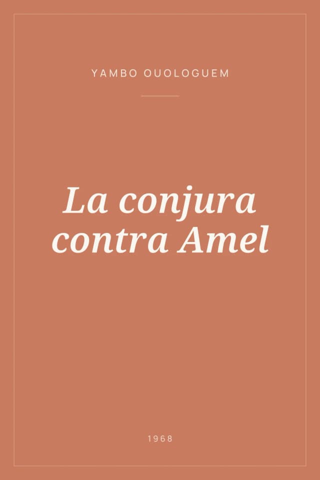 Portada de La conjura contra Amel