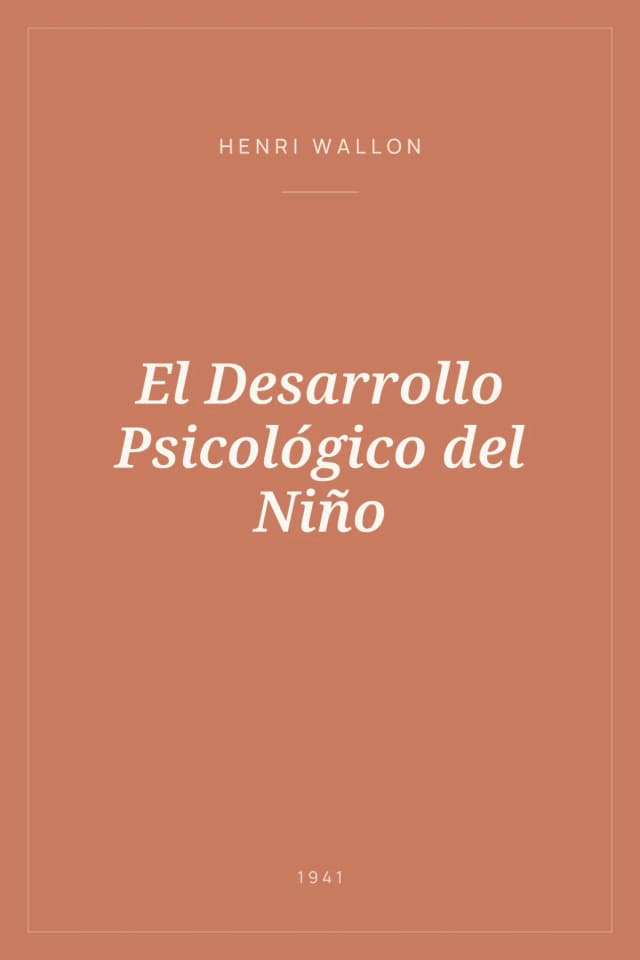 Portada de El Desarrollo Psicológico del Niño