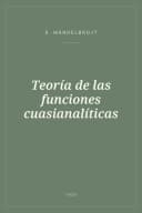Portada de Teoría de las funciones cuasianalíticas