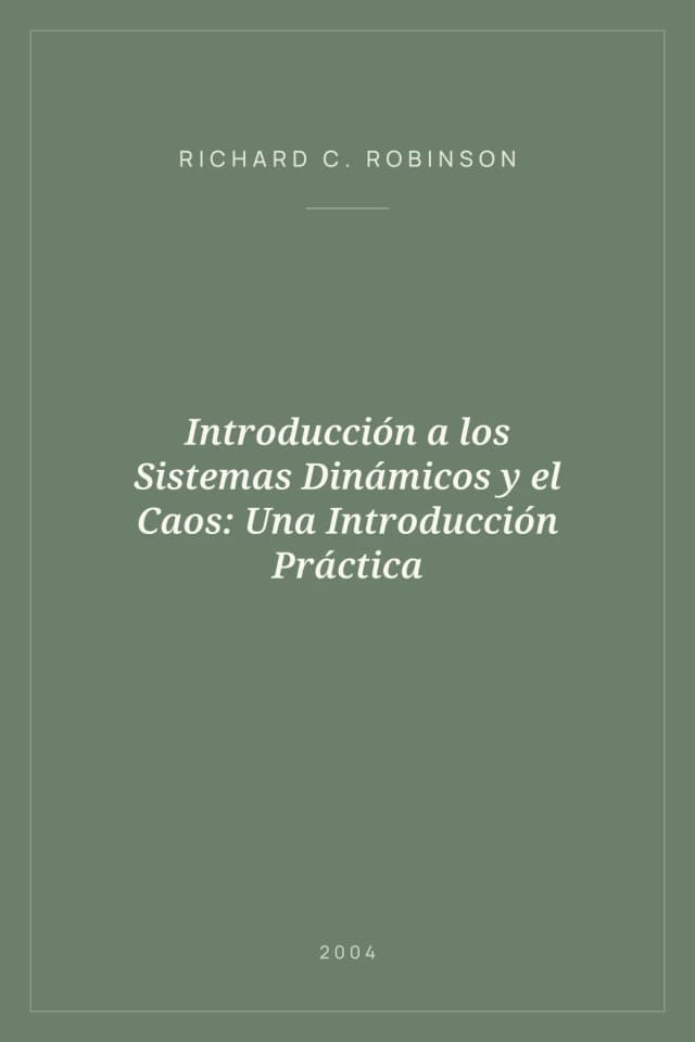 Portada de Introducción a los Sistemas Dinámicos y el Caos: Una Introducción Práctica