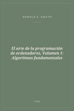 Portada de El arte de la programación de ordenadores, Volumen 1: Algoritmos fundamentales