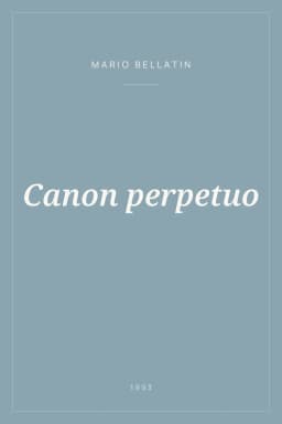 Portada de Canon perpetuo