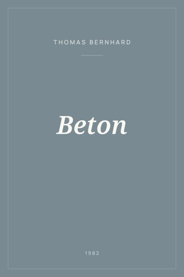 Portada de Beton
