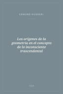 Portada de Los orígenes de la geometría en el concepto de lo inconsciente trascendental