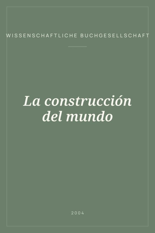 Portada de La construcción del mundo