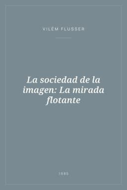 Portada de La sociedad de la imagen: La mirada flotante