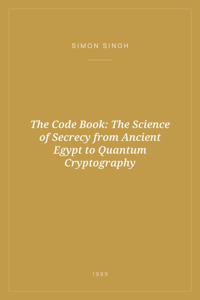 Portada de The Code Book: The Science of Secrecy from Ancient Egypt to Quantum Cryptography
