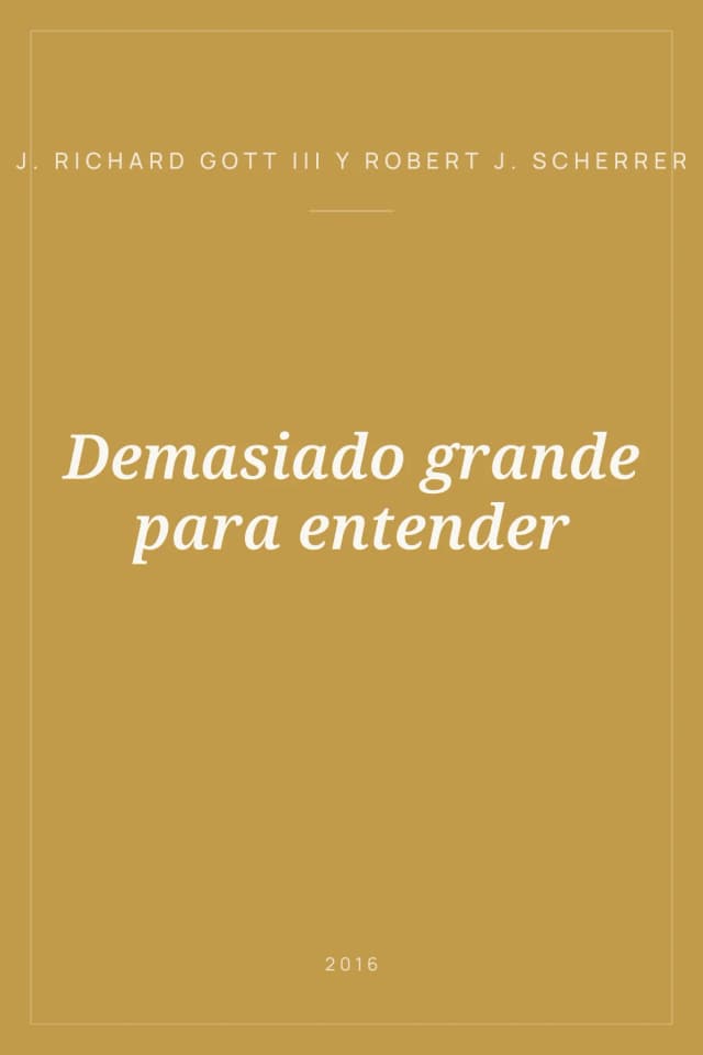 Portada de Demasiado grande para entender