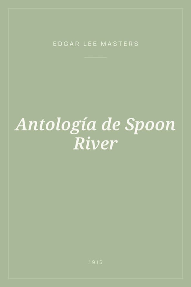 Portada de Antología de Spoon River