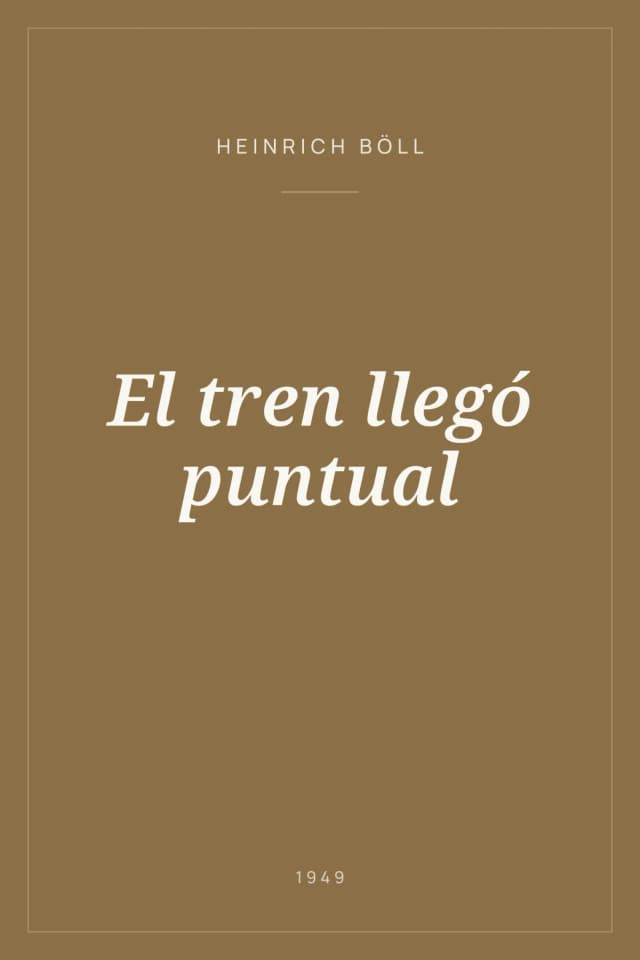 Portada de El tren llegó puntual