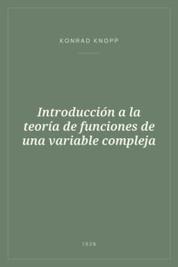 Portada de Introducción a la teoría de funciones de una variable compleja