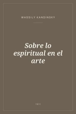 Portada de Sobre lo espiritual en el arte