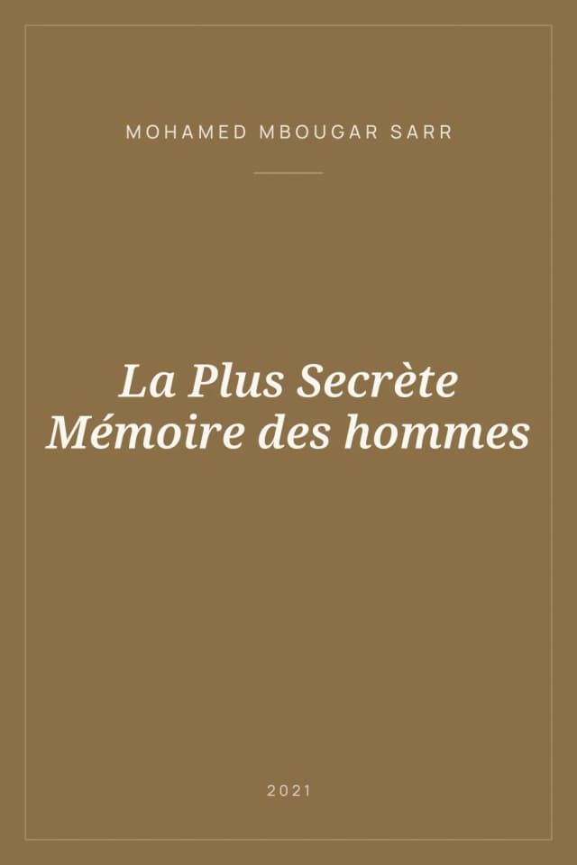 Portada de La Plus Secrète Mémoire des hommes