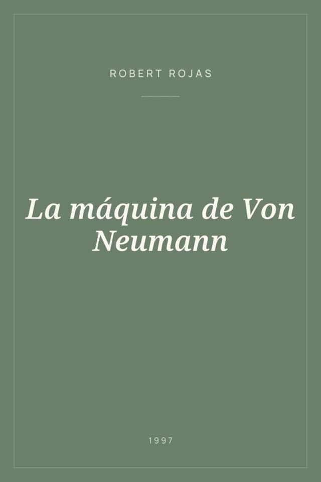 Portada de La máquina de Von Neumann