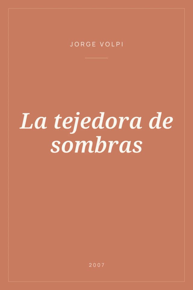 Portada de La tejedora de sombras