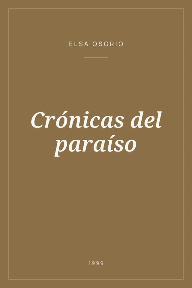 Portada de Crónicas del paraíso