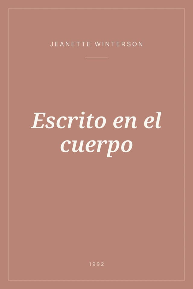 Portada de Escrito en el cuerpo